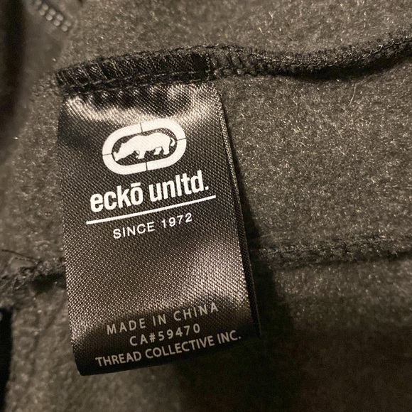 Men size L , ECKO Unlimited dark Grey Hoodie - Picture 7 of 8